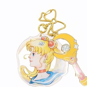 🌙 SAILOR MOON NWOT Inspired Acrylic Keychains Otakuthon Artist Alley BOGO Set